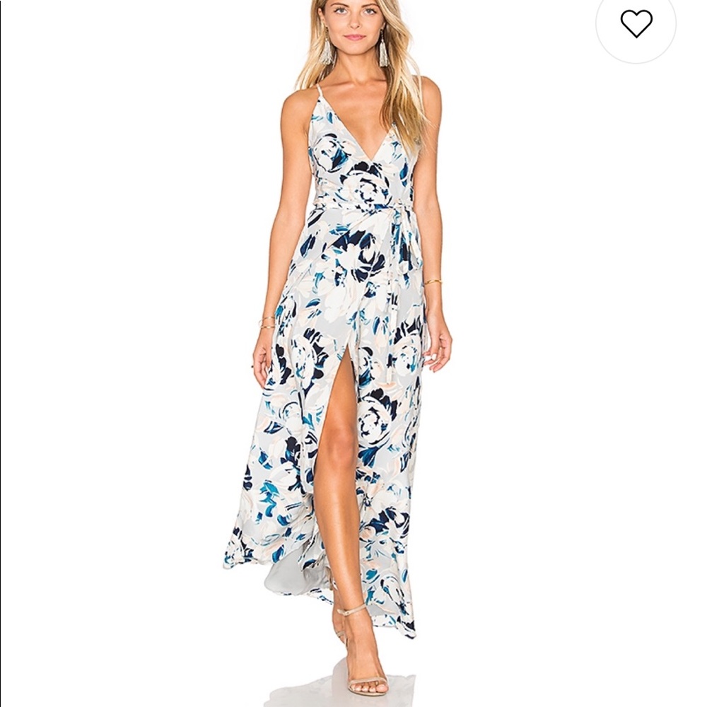 Revolve Yumi Kim rush hour maxi wrap dress- floral